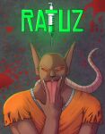  alburus blood bodily_fluids brown_body brown_fur buckteeth clothed clothing drooling fur hi_res looking_at_viewer male mammal murid murine rat rat_tail ratuz red_eyes rodent saliva solo syringe teeth three_(ratuz) tongue tongue_out whiskers 