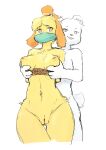  absurd_res animal_crossing anthro bdsm bell bondage bound breasts canid canine canis domestic_dog duo female gag genitals groping_breasts groping_from_behind hi_res isabelle_(animal_crossing) male male/female mammal nintendo nipples nude otn_gag panzery25 pines_(panzery25) polar_bear pussy restraints rope rope_bondage shih_tzu tongue tongue_out toy_dog ursid ursine video_games 