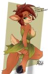  2022 5_fingers absurd_res activision anthro arm_tuft artist_name bedroom_eyes black_hooves bodily_fluids breasts brown_body brown_fur brown_hair brown_nose butt cervid chest_tuft clothed clothing dated dialogue digital_media_(artwork) elora english_text eyelashes faun_(spyro) female fingers fur genital_fluids genitals green_eyes hair half-closed_eyes hand_on_butt hi_res hooves leaf_clothing leg_tuft looking_at_viewer looking_back looking_back_at_viewer mammal medium_breasts multicolored_body multicolored_fur narrowed_eyes no_underwear open_mouth open_smile pink_pussy presenting presenting_pussy pussy pussy_juice question raxel scut_tail seductive shadow short_tail shoulder_tuft side_boob signature simple_background smile solo spyro_the_dragon talking_to_viewer tan_body tan_fur teeth text tongue tuft video_games 