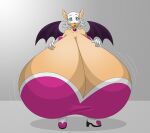  anthro big_breasts breasts candy candy_cane chiropteran dessert doctor_(artist) female food huge_breasts hyper hyper_breasts mammal rouge_the_bat sega solo sonic_the_hedgehog_(series) 