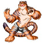  disney felid fur hi_res male mammal pantherine paws striped_body striped_fur stripes tiger tiger_dancer_(zootopia) vixol zootopia 