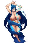  2_tails 5_fingers 5_toes accessory animal_humanoid areola arm_markings barely_visible_genitalia barely_visible_pussy big_breasts biped blue_ears blue_eyes blue_hair blue_inner_ear blue_markings blue_pseudo_hair blue_tail breast_markings breasts cat_humanoid cinko colored curvy_figure digital_media_(artwork) dipstick_tail eyelashes facial_markings feet felid felid_humanoid feline feline_humanoid female fingers flower flower_(anatomy) flower_in_hair front_view full-length_portrait genitals glistening glistening_hair goo_creature goo_flower goo_hair goo_humanoid hair hair_accessory hands_above_head head_markings hi_res high-angle_view huge_breasts humanoid humanoid_feet humanoid_hands hybrid khalea leg_markings light_body light_skin long_hair long_pseudo_hair looking_at_viewer mammal mammal_humanoid markings monotone_ears monotone_hair multi_tail multicolored_tail navel neck_markings nipples nude pink_areola pink_nipples plant portrait pose pseudo_hair pussy shaded simple_background solo standing tail_markings thigh_gap toes two_tone_tail white_background 