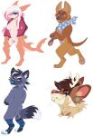  anthro back_tuft black_body black_claws black_ears black_fur black_hair black_piercing black_ring_piercing black_tail blep blue_eyes blue_kerchief blue_neckerchief blue_stripes breasts brown_body brown_ears brown_eyebrows brown_fur brown_tail butt_tuft canid canine cheek_tuft chin_piercing claws crossed_arms ear_piercing ear_ring eyebrows eyelashes facial_tuft featureless_breasts featureless_crotch female finger_claws fish front_view fur gauged_ear glistening glistening_eyes green_eyes green_piercing grey_body grey_ears grey_eyes grey_fur grey_inner_ear grey_tail grin hair hand_on_leg hybrid kerchief knee_tuft leg_tuft looking_aside male mammal marine multiple_images neck_tuft neckerchief nude orange_body orange_ears orange_inner_ear piercing pink_hair princelykaden rear_view ring_piercing semi-anthro shark shoulder_tuft side_view simple_background smile solo standing striped_legs stripes stud_piercing tan_antlers tan_body tan_fur tongue tongue_out tuft white_background white_eyebrows white_hair white_tail 