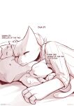  absurd_res anthro artist_name baby bahnbahn_(artist) clothed clothing daughter dua_(bahnbahn) english_text eyes_closed fan_character female fingers group hi_res legendary_pok&eacute;mon male mewtwo monochrome mother mother_and_child mother_and_daughter mother_and_son nintendo parent parent_and_child pillow pok&eacute;mon pok&eacute;mon_(species) simple_background sleeping son sweater text topwear trio url video_games white_background young 