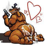  &lt;3 2021 3_toes anothermeekone anthro belly biceps big_penis bodily_fluids brown_body brown_fur butt canid canine canis cigar cigar_in_mouth clothing cum cum_heart cum_on_butt cum_on_feet cum_pool domestic_dog erection feet floppy_ears fur genital_fluids genitals gun handgun hat hat_only headgear headgear_only headwear headwear_only heart_formation holding_gun holding_handgun holding_object holding_weapon looking_at_viewer lop_ears male mammal mostly_nude musclegut muscular muscular_anthro muscular_male overweight overweight_anthro overweight_male penis ranged_weapon sam_and_max samuel_dog simple_background smile smoking soles solo teeth three-quarter_view toes weapon white_background 