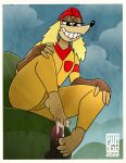  anthro bandanna barefoot bodily_fluids canid canine canis clothing cum cum_on_feet cuphead_(game) disembodied_penis domestic_dog dominant dominant_female feet female foot_fetish foot_focus foot_play footjob gatogenerico genital_fluids genitals gloves handwear hi_res kerchief looking_at_viewer looking_down low-angle_view male mammal military_uniform penis pilot pilot_saluki_(cuphead) saluki(cuphead) sex solo toes uniform video_games 