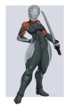  armor clothed clothing cybernetics cyborg female fully_clothed hi_res human konami machine mammal melee_weapon metal_gear metal_gear_(series) metal_gear_solid_2 nanomachines nightrobbery olga_(metal_gear) solo sword video_games weapon 