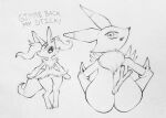  absurd_res angry anthro bandai_namco big_breasts blush box_(hajimeyou654) braixen breasts cheek_tuft chest_tuft digimon digimon_(species) digitigrade duo eyes_closed facial_tuft featureless_breasts featureless_crotch female flat_chested graphite_(artwork) hi_res huge_breasts huge_hips inner_ear_fluff knees_together monochrome nintendo pencil_(artwork) pigeon_toed pok&eacute;mon pok&eacute;mon_(species) renamon staff thick_thighs traditional_media_(artwork) tuft video_games wide_hips 