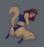  anthro cute_eyes domestic_cat fan_character fashion felid feline felis female hi_res humanoid lady_(disambiguation) looking_back mammal modelling moody pawpads sitting solo 