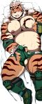  absurd_res anthro balls bearlovestiger13 clothed clothing felid feline genitals hi_res hombretigre lifewonders male mammal masturbation nipple_fetish nipple_play nipples pantherine partially_clothed penis_through_underwear solo tiger tokyo_afterschool_summoners video_games 