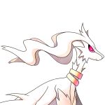  alternate_color animal_focus closed_mouth commentary_request dragon expressionless free_butterfree from_side jewelry neck_ring no_humans pokemon pokemon_(creature) profile reshiram shiny_pokemon simple_background solo standing upper_body white_background 