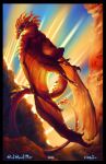 absurd_res canyon draconic dragon drake_(disambiguation) fantasy fantasy_illustration flying hi_res illustration key_art procreate