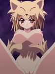  artist_request blonde_hair breasts censored hat large_breasts moonlight_flower nude orange_eyes paws pussy ragnarok_online solo 