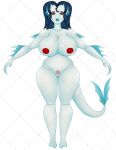absurd_res anthro breasts demon fan_character female fish hi_res leviathan lewarfire marine solo
