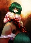  amii antennae bad_id bad_pixiv_id breasts cleavage from_below green_hair kazami_yuuka large_breasts mismatched_pubic_hair multiple_girls panties panty_pull plaid plaid_skirt pubic_hair red_eyes skirt skirt_lift touhou underwear wriggle_nightbug yuri 