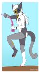  absurd_res alchemy andromorph anthro bracelet cael_(refkettil) calico_cat domestic_cat felid feline felis flat_colors hair hi_res hybrid intersex jewelry long_hair male mammal mottled necklace pawpads paws piebald potion sillyfoxart solo 
