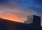  alu.m_(alpcmas) blue_sky building cloud evening gradient_sky no_humans orange_sky original outdoors scenery sky 