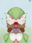 anthro female first_person_view gardevoir generation_3_pokemon hi_res mouth_play nintendo open_mouth pokemon pokemon_(species) rizal_ok solo