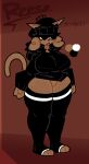 3_toes aliasing anthro beanie belly big_breasts black_clothing black_hoodie black_leg_warmers black_legwear black_nose black_thigh_highs black_topwear bottomless breasts brown_body brown_fur brown_hair character_name claws clothed clothing curled_hair curvy_figure digital_media_(artwork) domestic_cat eyelashes featureless_crotch feet felid feline felis female fingers full-length_portrait fur furgonomic_headwear hair hat headgear headwear hoodie leg_warmers legwear mammal model_sheet open_mouth paws plantigrade portrait probablydemo raised_tail reese_(probablydemo) slightly_chubby solo standing tail thick_thighs thigh_highs three-quarter_view toes topwear wide_hips