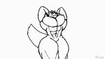 animated anthro big_butt big_muscles butt cade canid canine canis dominant growth lagomorph leporid loop male mammal muscle_growth muscular rabbit seamless_loop shapeshifting solo submissive thesneakyzone wolf