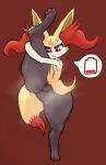  absurd_res ambiguous_gender anthro big_butt blush bodily_fluids box_(hajimeyou654) braixen butt butt_from_the_front cheek_tuft colored colored_sketch digital_media_(artwork) digitigrade dipstick_tail facial_tuft featureless_crotch flexible hand_on_leg hand_on_thigh hi_res holding_leg holding_thigh huge_thighs inner_ear_fluff markings musk musk_clouds nintendo nude on_one_leg one_leg_up pok&eacute;mon pok&eacute;mon_(species) raised_leg shaded shaking sketch solo splits spread_legs spreading standing sweat sweatdrop tail_markings thick_thighs tired trembling tuft vertical_splits video_games wide_hips 