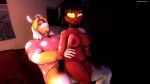  3d_(artwork) abdominal_bulge absurd_res anthro areola asgore_dreemurr balls black_hair blonde_hair bovid breasts caprine clothed clothing crossover darkflash23 demon detailed_background digital_media_(artwork) duo eyes_closed fangs female female_penetrated fur genitals gloves goat hair handwear helluva_boss hi_res horn humanoid imp interspecies looking_pleasured male male/female male_penetrating male_penetrating_female mammal mature_male millie_(helluva_boss) monster nipples on_bottom on_top open_mouth open_smile partially_clothed penetration penile penile_penetration penis_in_pussy red_areola red_body red_nipples reverse_cowgirl_position sex smile teeth tongue tongue_out undertale_(series) vaginal vaginal_penetration white_body white_fur yellow_body yellow_fur 