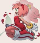 2024 accessory amy_rose anthro boots breasts clothing eulipotyphlan female footwear green_eyes hair_accessory hairband hedgehog hi_res mammal massivetwo sega smile solo sonic_the_hedgehog_(series)