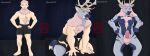 absurd_res anthro cervine deer elk furminko27 hi_res humanoid male mammal moose new_world_deer solo transformation