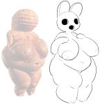  animal_crossing anthro belly big_belly big_breasts breasts coco_(animal_crossing) fecharis female figurine gyroid hand_on_breast lagomorph leporid mammal nintendo onetiredbear overweight overweight_female rabbit sculpture solo statue thick_thighs video_games 