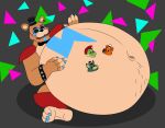 alejo_garci alligator alligatorid animatronic anthro bear belly belly_fur belly_slap belly_slapping big_belly canid canine canis crocodilian fan_character five_nights_at_freddy&#039;s five_nights_at_freddy&#039;s:_security_breach fur glamrock_freddy group hand_on_belly hi_res machine male male/male male_pred male_prey mammal montgomery_gator multiple_prey navel navel_outline original_character predator/prey reptile robot satisfied satisfied_look scalie scottgames sitting sitting_on_ground slap solo steel_wool_studios vore wolf