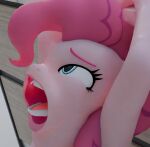 3d_(artwork) anthro anthrofied blue_eyes degen3d digital_media_(artwork) earth_pony equid equine eyebrows friendship_is_magic fur hair hasbro hi_res horse mammal my_little_pony open_mouth pink_body pink_fur pink_hair pinkie_pie_(mlp) pony solo teeth