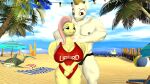 16:9 2021 3d_(artwork) 5_fingers anthro anthrofied areola ball beach beach_ball beach_towel beach_umbrella big_breasts black_clothing black_speedo black_swimwear blonde_hair breasts bulk_biceps_(mlp) chair clothing curvy_figure cutie_mark detailed_background digital_media_(artwork) duo equid equine eyelashes feathered_wings feathers female fingers fluttershy_(mlp) friendship_is_magic fur furniture hair hasbro hi_res huge_breasts inflatable inner_tube lifeguard lifeguard_swimsuit lounge_chair male mammal muscular muscular_anthro muscular_male my_little_pony mythological_creature mythological_equine mythology nipples one-piece_swimsuit outside palm_tree parasol pecs pegasus pink_hair plant posing_for_picture red_eyes sea seaside smile source_filmmaker speedo surfboard swimwear teal_eyes that1guy thick_thighs towel tree voluptuous water white_body white_fur wide_hips widescreen wings yellow_body yellow_fur
