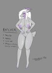 absurd_res anthro areola big_breasts bovid breasts caprine cumcadaver curvy_figure female genitals glistening glistening_body goat hi_res machine mammal nipples nonbinary_(lore) purple_areola pussy ratcher robot voluptuous wide_hips