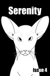2016 absurd_res ambiguous_gender black_and_white black_background bust_portrait comic digital_drawing_(artwork) digital_media_(artwork) domestic_cat english_text felid feline felis feral fur hi_res impact_(font) jasper_(serenity) looking_at_viewer male_(lore) mammal monochrome oriental_shorthair portrait sebdoggo serenity_(comic) simple_background snout solo text whiskers white_text