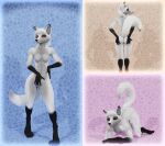 absurd_res anthro blender_(software) blender_cycles breasts canid canine digital_media_(artwork) female fox fur generic_fox_girl_(maxnoward) genitals hair hi_res lemonsetka looking_at_viewer mammal nipples nude simple_background smile solo tail white_body white_fur