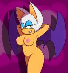  absurd_res anthro bat big_breasts breasts butt clothed clothing confidentartist female hi_res huge_breasts mammal nipples nude rouge_the_bat sega solo sonic_the_hedgehog_(series) tail topless topless_female wings 