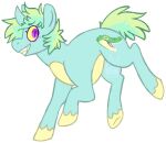 2017 alpha_channel ambiguous_gender blue_body blue_fur blue_horn cutie_mark digital_drawing_(artwork) digital_media_(artwork) equid equine eyebrows eyelashes fan_character feral flat_colors full-length_portrait fur green_mane green_tail grin hasbro hooves horn jaspering later_gator looking_at_viewer mammal mane my_little_pony mythological_creature mythological_equine mythology outline portrait pupils purple_eyes simple_background slit_pupils smile solo tail teeth transparent_background unguligrade unicorn white_outline yellow_hooves yellow_sclera