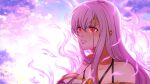  1girl bare_shoulders circlet corruption crying crying_with_eyes_open dark_persona ephikro0810 fire_emblem fire_emblem:_genealogy_of_the_holy_war julia_(fire_emblem) long_hair looking_to_the_side mind_control purple_hair red_eyes solo tears upper_body 