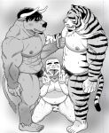  abs anthro anthro_on_anthro anthro_penetrating anthro_penetrating_human bald balls banjyaku big_dom_small_sub big_muscles big_pecs blush bodily_fluids body_hair bovid bovine cattle dominant double_oral double_penetration erection felid fur genitals group group_sex handjob horn human human_on_anthro human_penetrated interspecies larger_anthro larger_male leg_hair male male/male male_penetrated male_penetrating male_penetrating_male mammal musclegut muscular muscular_anthro muscular_male navel nipple_fetish nipple_pinch nipple_play nude oral pantherine pecs penetration penile penis pinch pubes sex size_difference smaller_human smaller_male smaller_penetrated striped_body striped_fur stripes sweat threesome tiger trio two_doms_one_sub 