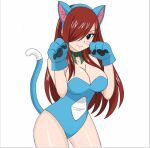  animal_ears cat_ears cosplay erza_scarlet fairy_tail hfxpins non-web_source red_hair 