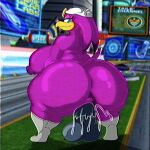  anthro avian big_breasts big_butt big_nipples bird bodily_fluids breasts butt cellulite clothing curvy_figure dildo female footwear genital_fluids hi_res hirundinid huge_breasts huge_butt humanoid looking_back nipples oscine outside_masturbation overweight overweight_female passerine possbooty riding_dildo sega sex_toy socks solo sonic_riders sonic_the_hedgehog_(series) swallow_(bird) vaginal_fluids voluptuous wave_the_swallow 