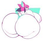  anthro big_breasts big_butt bootfromtv breasts butt chiropteran clothing female huge_breasts huge_butt mammal moogie_(twistcmyk) nipples overweight panties solo underwear wings 