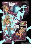  activision anthro breasts clothing coco_bandicoot comic crash_bandicoot_(series) dial dizzy english_text escopeto female fur genitals hi_res nipples pussy seeing_stars solo text url video_games wardrobe_malfunction zapped 