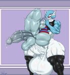 1_eye abdominal_bulge absurd_res ambiguous_penetration anthro areola balls biceps big_balls big_breasts big_bulge big_penis blue_areola blue_hair blue_nipples bodily_fluids breasts bulge clothing duo dux_(kenny3901) full_nelson gardevoir genital_fluids genitals grey_body gynomorph hair half-closed_eyes hi_res huge_balls huge_breasts huge_bulge huge_penis huge_thighs humanoid hyper hyper_balls hyper_bulge hyper_genitalia hyper_penis intersex intersex/intersex larger_intersex leggings legwear magnemite mags_(kenny3901) mostly_nude muscular muscular_gynomorph muscular_humanoid muscular_intersex muscular_thighs narrowed_eyes nintendo nipples open_mouth penetration penis pok&eacute;mon pok&eacute;mon_(species) precum redmoon83 sex shiny_pok&eacute;mon size_difference smaller_intersex thick_thighs topwear video_games white_body 