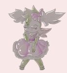  ambiguous_gender anthro blush bow_ribbon chessy_(shaymin) clothed clothing crossdressing dress eyewear g-raven glasses legendary_pok&eacute;mon looking_at_viewer nintendo one_eye_closed pok&eacute;mon pok&eacute;mon_(species) rubber seindrache_(artist) shaymin sky_forme_shaymin solo video_games wink winking_at_viewer 