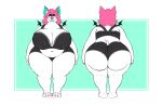  absurd_res anthro big_breasts big_butt breasts butt chiropteran clothing female hi_res huge_breasts huge_butt lingerie looking_at_viewer mammal overweight snackdumpster solo thick_thighs wide_hips 