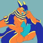 2_penises abs absurd_res aircraft anthro balls blue_body blue_hair dragon fangs fenikarts flight_goggles genitals hair hand_on_penis hi_res jet_engine living_aircraft living_machine living_vehicle looking_at_genitalia looking_at_own_penis looking_at_penis looking_at_self machine male masturbation mechanical_dragon mostly_nude multi_genitalia multi_penis muscular muscular_male mythological_creature mythological_scalie mythology penis percy_skyfire_(some_dumm_wah) presenting presenting_penis scalie scarf scarf_only solo some_dumm_wah_(character) teeth tongue tongue_out vehicle