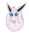  alpha_channel anus blue_eyes clitoral_hood clitoris female feral genitals happy_harvey hi_res nintendo phone_drawing pink_body pok&eacute;mon pok&eacute;mon_(species) presenting presenting_pussy pussy simple_background solo spread_pussy spreading transparent_background video_games wigglytuff 