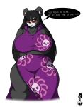  2020 4k absurd_res anthro arm_under_breasts big_breasts black_body black_fur black_hair blue_eyes blush boa_hancock breasts clothing cosplay curvaceous curvy_figure dialogue digital_drawing_(artwork) digital_media_(artwork) dress english_text eyelashes female fingers fur giant_panda hair hi_res hourglass_figure huge_breasts long_hair mammal multicolored_body multicolored_fur one_piece simple_background solo standing suki_(superix) superix text thick_thighs two_tone_body two_tone_fur ursid voluptuous watermark white_background white_body white_fur wide_hips 