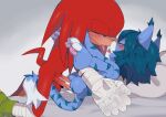 after_kiss anal anal_penetration anthro anthro_on_anthro anthro_penetrated anthro_penetrating anthro_penetrating_anthro balls blue_body blue_ears blue_fur blue_tail bodily_fluids claws clothing duo echidna eyes_closed eyes_mostly_closed fan_character footwear fur genitals hair hi_res knuckles_the_echidna looking_at_another male male/male male_penetrated male_penetrating male_penetrating_male mammal monotreme narrowed_eyes pawpads penetration penile penile_penetration penis penis_in_ass pillow pink_tongue r18 red_balls red_body red_penis red_tail saliva saliva_string sega sex sonic_the_hedgehog_(series) tail tongue tongue_out vein veiny_penis white_body white_fur white_tail wraps